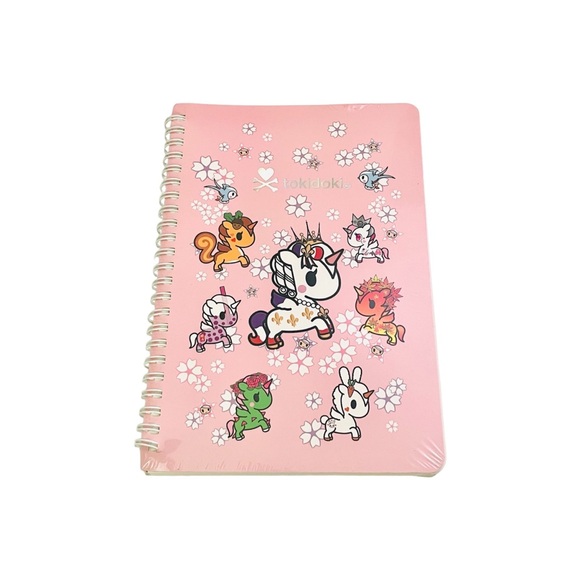tokidoki Other - Tokidoki Unicorno Pink Spiral Notebook Writing Paper Kawaii Cherry Blossom NEW
